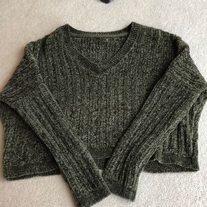 Dark Green PanSun Fuzzy Sweater